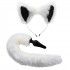 Tailz White Fox Plug Anal à Queue et Oreilles  1