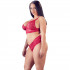 Cottelli Blonde BH Sæt Rød Plus Size  2