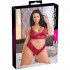 Cottelli Blonde BH Sæt Rød Plus Size  4
