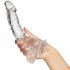 King Cock Gode Transparent avec Testicules 20 cm  50