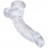 King Cock Gode Transparent avec Testicules 20 cm  2