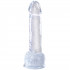 King Cock Gode Transparent avec Testicules 18 cm  2