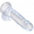 King Cock Gode Transparent avec Testicules 18 cm  3