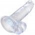 King Cock Gode Transparent avec Testicules 18 cm  4