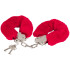 Baseks Menottes Fausse Fourrure Rouge  1