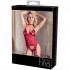 Abierta Fina Red Rhinestone Basque 90
