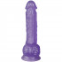 baseks Gode Violet à Paillettes avec Testicules 21,5 cm Image du produit 2