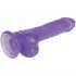 baseks Gode Violet à Paillettes avec Testicules 21,5 cm Image du produit 4