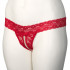 Nortie Malin String Ouvert Rouge avec Perles Orgasmiques Grande Taille Image du produit 7