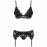 Obsessive Ensemble Porte-jarretelles Dentelle Noire Image du produit 3