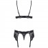 Obsessive Ensemble Porte-jarretelles Dentelle Noire Image du produit 4