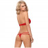 Obsessive Ensemble Soutien-gorge et String en Dentelle Rouge Image du produit 2