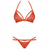 Obsessive Ensemble Soutien-gorge et String en Dentelle Rouge Image du produit 3