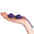 Sinful Passion Purple Double Boules de Geisha Kegel Image du produit avec des mains 50