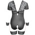 Cottelli Bondage Body en Dentelle Sans Entrejambe avec Menottes Grande Taille Image du produit 4