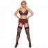 Cottelli Curves Ensemble Lingerie Peek-a-Boo Sans Entrejambe en Dentelle Rouge Grande Taille Image du produit 1