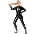 Noir Handmade Catsuit en Latex avec Fermeture Éclair Grande Taille Image du produit 1