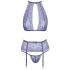 kissable Lavender Ensemble Soutien-Gorge Dos Nu et Porte-Jarretelles Image du produit 3