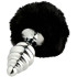 Alive BDSM Line Black Fluffy Plug Anal en Métal L Image du produit 2