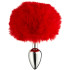 Alive BDSM Line Fluffy Red Plug Anal en Métal S Image du produit 1