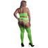 Ouch! Glow in The Dark Neon Crop Top et Bas Vert Fluo Grande Taille Image du produit 2