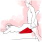 Liberator Wedge Coussin Sexuel Rouge  3