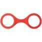 Quickie Cuffs Menottes en Silicone de Taille Moyenne Rouge  1