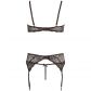 Abierta Fina Blonde Åben BH Sæt  4