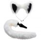 Tailz White Fox Plug Anal à Queue et Oreilles  1