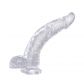 King Cock Gode Transparent avec Testicules 20 cm  1
