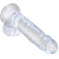 King Cock Gode Transparent avec Testicules 18 cm  3