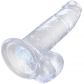 King Cock Gode Transparent avec Testicules 18 cm  4