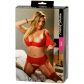 Cottelli Half Cup BH Sæt Rød Plus Size  100