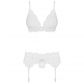 Obsessive Ensemble Lingerie en Dentelle Blanc  3