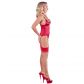 Abierta Fina Red Rhinestone Basque 2