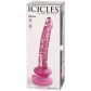 Icicles No 86 Gode en Verre Rose Image de l'emballage 90