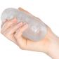Mr. Membr Nubby Structure Masturbateur Transparent Image du produit avec des mains 50
