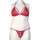 Nortie Friia Ensemble Soutien-Gorge et String Ouvert Rouge Grande Taille Image du produit 1