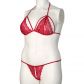 Nortie Friia Ensemble Soutien-Gorge et String Ouvert Rouge Grande Taille Image du produit 7