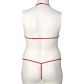 Nortie Friia Ensemble Soutien-Gorge et String Ouvert Rouge Grande Taille Image du produit 8