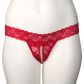 Nortie Malin String Ouvert Rouge avec Perles Orgasmiques Grande Taille Image du produit 6