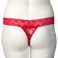 Nortie Malin String Ouvert Rouge avec Perles Orgasmiques Grande Taille Image du produit 8