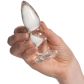 Sinful Groove Plug Anal en Verre Moyen Image du produit avec des mains 50