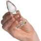 Sinful Groove Plug Anal en Verre Petit Image du produit avec des mains 50