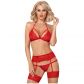 Obsessive Fantastic Ensemble Porte-jarretelles Rouge Image du produit 1