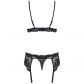 Obsessive Ensemble Porte-jarretelles Dentelle Noire Image du produit 4