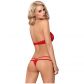 Obsessive Ensemble Soutien-gorge et String en Dentelle Rouge Image du produit 2