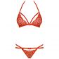 Obsessive Ensemble Soutien-gorge et String en Dentelle Rouge Image du produit 3
