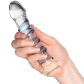 ToyJoy G-Spot Gemstone Gode en Verre 18 cm Image du produit avec des mains 50