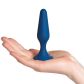 Sinful Business Blue Slim Plug Anal Petit Image du produit avec des mains 50